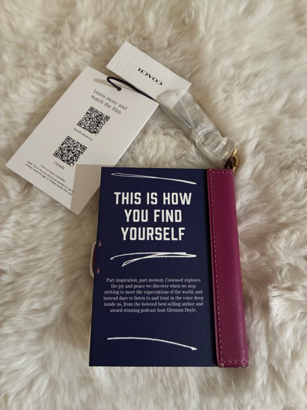 Coach Untamed By Glennon Doyle Book Bag Charm - Picture 5 of 6